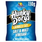 Tayto Hunky Dorys Salt & Malt Vinegar Crinkle Cut Crisps (130 g)